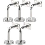 Lot de 5 support main courante inox - murale supports de main courante pour escalier exterieur int�rieur, ...