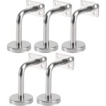 Lot de 5 support main courante inox - murale supports de main courante pour escalier exterieur intrieur, ...