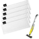 Lot de 5 tampons de nettoyage � la vapeur, accessoires pour nettoyeurs � vapeur, compatibles avec karcher ...