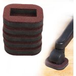Lot de 5 tapis antid�rapants pour chaises � roulettes - en feutre durable - pour la maison, marron le ...