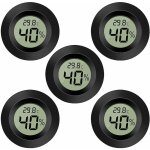 Lot de 5 thermomtres hygromtres numriques lcd, jauge de temprature pour humidificateurs, dshumidificateur ...