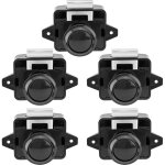 Lot de 5 verrous � bouton poussoir pour porte d'armoire, adapt�es aux caravanes, camping cars, fourgonnettes, ...