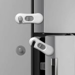 Lot de 5 verrous de s�curit� pour r�frig�rateur avec adh�sif 3m - verrous de s�curit� multi - usages ...