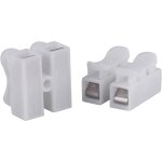 Lot de 50 connecteurs de fils � pression, borniers � jonction bout � bout 2p pour lampes led