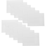 Lot de 50 enveloppes blanches autocollantes a2 en papier double couche