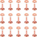 Lot de 50 rivets et bavures en cuivre 10 � 3, 3 � 12 mm pour ceintures, portefeuilles, colliers, produits ...