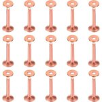 Lot de 50 rivets et fraises en cuivre de 10 � 3, 3 � 19 mm pour ceintures, portefeuilles, colliers, produits ...