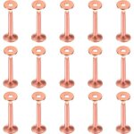 Lot de 50 rivets et fraises en cuivre de 10 � 3, 3 � 19 mm pour ceintures, portefeuilles, colliers, produits ...