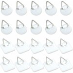 Aougo - lot de 50 supports adhésifs invisibles de 2, 5 cm, supports verticaux adhésifs pour plaques murales, ... Aougo - lot de 50 supports adhésifs invisibles de 2, 5 cm, supports verticaux adhésifs pour plaques murales, ...
