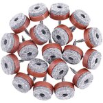 Lot de 52 patins antid�rapants en feutre pour meubles avec patins en feutre � visser pour pieds en bois ...