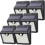 Lot de 6 - 150 led - puissante - �tanches]feob lampe solaire ext�rieur d�tecteur de mouvement lumi�re ...