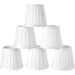 Lot de 6 abat - jour en tissu pour plafonnier et suspension abat - jour clipsables pour appliques et ...