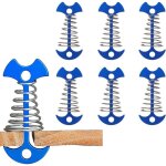 Coocheer - lot de 6 alliage d'aluminium fishbone tente steakes, deck anchor piquets camping tente pegs ...
