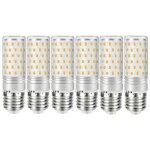 Lot de 6 ampoules led e27 12w (�quivalent ampoules halog�ne 100w )1200lm blanc chaud 3000k angle du faisceau ...