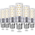 Lot de 6 ampoules led e27 12w (�quivalent ampoule halog�ne 100w )1200lm blanc froid 6000k angle du faisceau ...