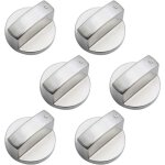 Lot de 6 boutons de commande universels en m�tal, bouton de cuisini�re � gaz, boutons de commande universels ...