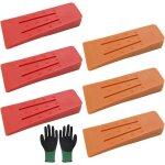 Lot de 6 cales d'abattage 6 pouces, cale d'abattage plastique, cale d'abattage d'arbres, cales d'arbres ...