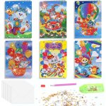 Lot de 6 cartes de v?ux d�coratives 5d diamond painting - cartes de v?ux pliantes avec enveloppe - carte ...