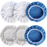 Lot de 6 chiffons de polissage pour voiture 220 mm - 250 mm, disques de polissage, peaux � polir, machine ...