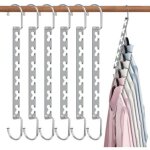 (lot de 6) cintres gain de place, cintres magiques en m�tal inoxydable, antid�rapants, organisateur de ...