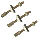 Lot de 6 connecteurs quatre en un pour meubles de placard, panneau m8 x 90 mm, fixations pour assemblage ...