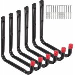 Csparkv - lot de 6 crochets de rangement robustes pour garage, 17 cm, support mural pour tuyau d'arrosage, ... Csparkv - lot de 6 crochets de rangement robustes pour garage, 17 cm, support mural pour tuyau d'arrosage, ...