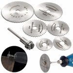 Lot de 6 disques de coupe pour outil rotatif hss mini lames de scie circulaire avec 3. 2 mm mandrin pour ...