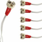 Lot de 6 douilles de lampe mr16, adaptateur de connecteur 16 cm pour ampoule halog�ne cfl en c�ramique ...