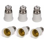 Lot de 6 douilles porte - ampoules b22 vers e27 - adaptateurs d'ampoule � led