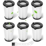 Lot de 6 filtres pour aspirateur ergorapido aeg cx7 cx7 - 2 aef150 filtre de remplacement, accessoires ...