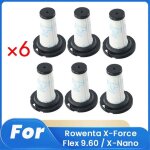 Lot de 6 filtres zr009010 pour robot aspirateur x - force flex 9. 60 / x - nano - accessoires et pi�ces ...