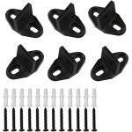 Lot de 6 guides de plancher pour porte de grange coulissante avec vis - guide au sol pour porte en bois ...