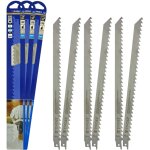 Lot de 6 lames de scie sabre inox, sp�cial alimentaire, glaces et aliments congel�s, attache universelle ...