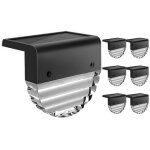 Lot de 6 lampes de jardin led - lampes de jardin ext�rieures � �nergie solaire - 2 modes - lumi�re blanche ...