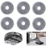 Lot de 6 lingettes de nettoyage r�utilisables microfibre pour ecovacs deebot t30 omni / pro accessoires ...