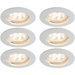 Lot de 6 luminaires encastrables, spots, �clairage en aluminium, orientables paulmann 994. 73