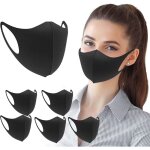 Lot de 6 masques en tissu protection du visage unisexe avec boucle d'oreille r�utilisable et lavable