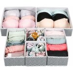 Lot de 6 organiseurs de tiroirs pour sous - vtements, botes de rangement pliables pour armoire et tiroir ...