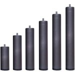Miroytengo - lot de 6 pieds cylindriques en mtal pour sommiers ou sommiers tapissiers disponibles en ...