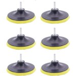 Lot de 6 plateaux de pon�age 100mm disques abrasifs assiette de pon�age avec filetage m14 fermeture auto ...