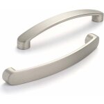 Lot de 6 poignee de meuble poign�es de porte de cuisine chrom�es - poignee meuble de cuisine nickel bross� ...