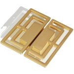 Lot de 6 poign�es de tiroir dor�es pour placard tv, meuble tv, �l�gantes poign�es en cuivre dor�, motifs ...