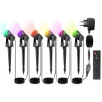 Lot de 6 projecteur de jardin à led avec piquet de terre, éclairage de jardin avec prise étanche ip65 ... Lot de 6 projecteur de jardin à led avec piquet de terre, éclairage de jardin avec prise étanche ip65 ...