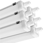 Arum lighting - lot de 6 reglettes led etanche panama 120cm 40w ip65 interconnectable temp�rature de ...