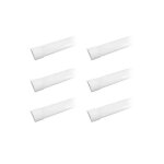 V - tac ? lot de 6 r�glettes led plates 120 cm 40w 120lm / w ? indice de protection ip20 ? blanc neutre ...