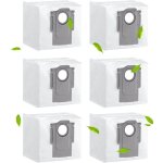 Lot de 6 sacs � poussi�re pour xiaomi roborock s7 maxv ultra / q7 max / q7 max + / s7 pro ultra / g10s ...