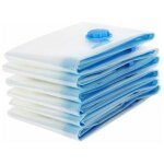 Lot de 6 sacs de rangement sous vide 80 x 100 cm, sac de voyage sous vide, sacs de rangement sous vide ...