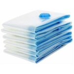 Lot de 6 sacs de rangement sous vide 80x100cm, sac de voyage sous vide, housse de rangement sous vide ...