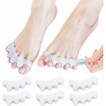 Lot de 6 s�parateurs d'orteils hallux valgus correcteur d'oignons, s�parateurs d'orteils en silicone ...