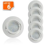 Lampesecoenergie ? lot de 6 spots led encastrables orientables gu10 ? 5w 460lm ? blanc neutre 4000k ? ...